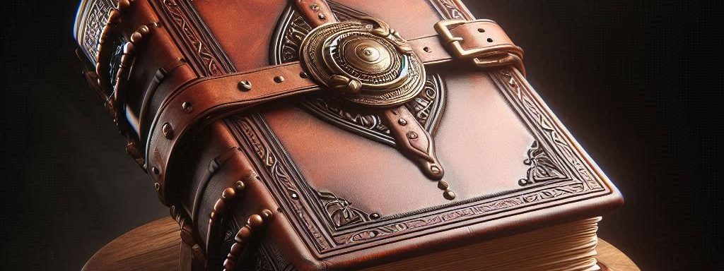 an everbook cover made from leather