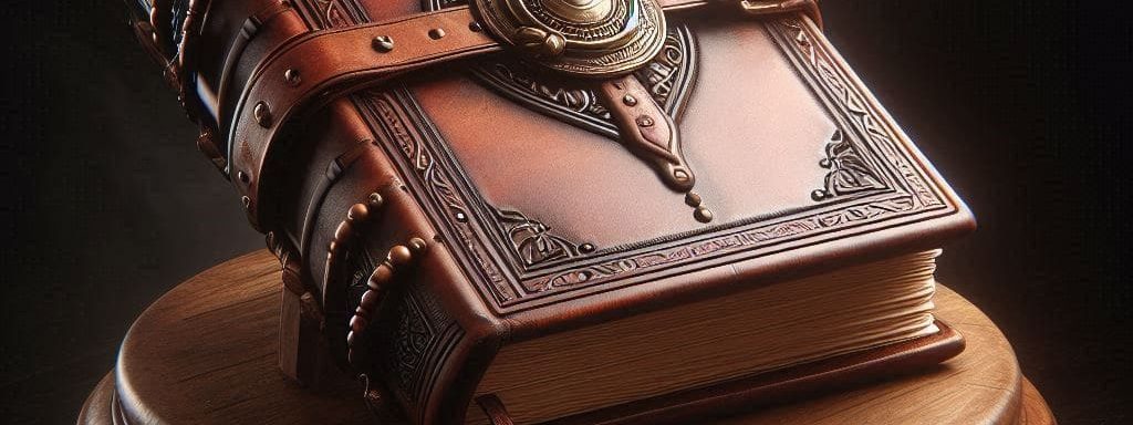 an everbook cover made from leather