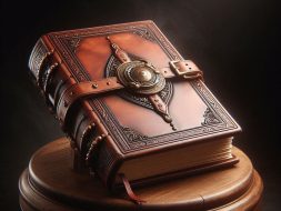 an everbook cover made from leather