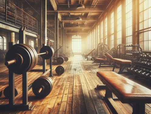 A weightlifting gym perfect for using a paper habit tracker