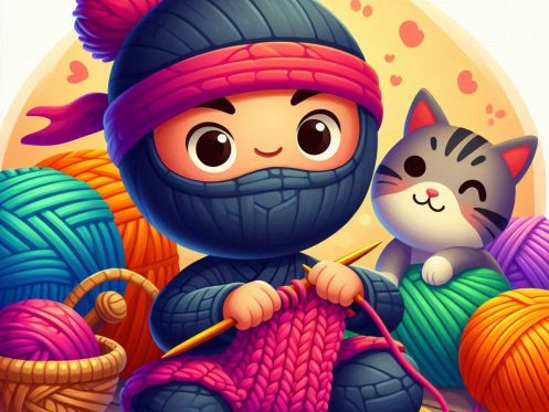 a knitting ninja who uses her Everbook as her journal for hobby