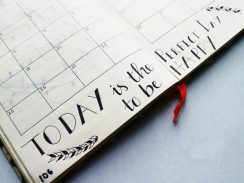 a weekly paper planner